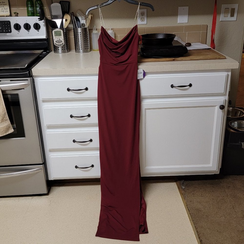 Ruby Red Long Prom Dress (XS)